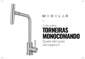 Torneira monocomando com design moderno e funcionalidade